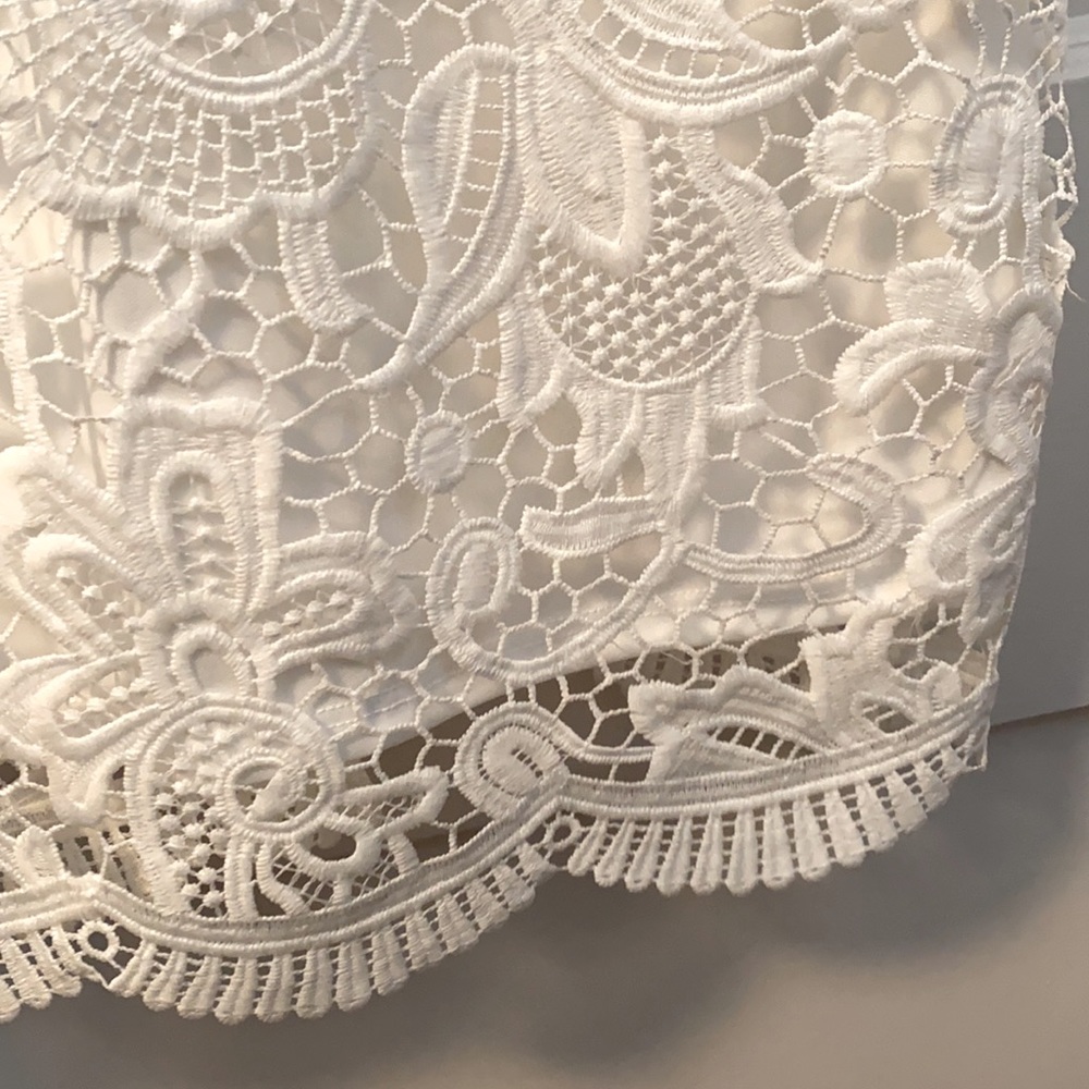 ModCloth/Mystic White Lace Cocktail Dress - 4 - Picture 4 of 5